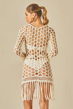 Cargar imagen en el visor de la galería, Model Back: Empress Mini Dress Offwhite Dress Lucia