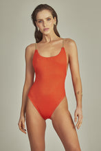 Cargar imagen en el visor de la galería, Model Front: Empress One-Piece Desiree Body Coral Red Luxor
