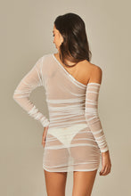 Cargar imagen en el visor de la galería, Model Back: Empress Mini Dress Yasmin Dress White Tule