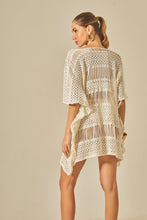Cargar imagen en el visor de la galería, Model Back: Empress Kaftans / Cover Ups Offwhite Tunica Nikki