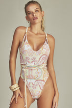 Cargar imagen en el visor de la galería, Gallery: Empress One-Piece Leticia Body Green Paisley