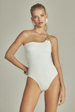 Cargar imagen en el visor de la galería, Model Front: Empress One-Piece Monte Carlo Body Off White