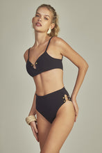 Cargar imagen en el visor de la galería, Model Front: Empress Top Top Bikini Antigua Black