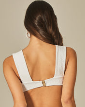 Cargar imagen en el visor de la galería, Image 04: Empress Top Top Hoop Sloane White Tweed Texture