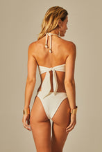 Cargar imagen en el visor de la galería, Model Back: Empress One-Piece Bardot Body Off White Luxor Texture
