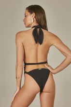 Cargar imagen en el visor de la galería, Model Back: Empress One-Piece Body Grace Textura Pique Preto
