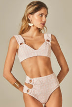 Cargar imagen en el visor de la galería, Gallery: Empress Set Hoop Sloane Pink Tweed Texture
