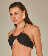 Cargar imagen en el visor de la galería, Image 02: Empress Top Top Biquini Bardot Textura Pique Preto
