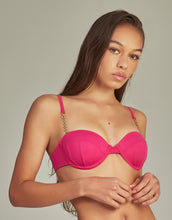 Cargar imagen en el visor de la galería, Top Bikini Agatha Fuchsia Pink
