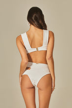 Cargar imagen en el visor de la galería, Top Hoop Sloane White Tweed Texture

